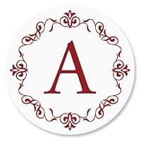Algopix Similar Product 15 - Personalized Ornate Initial Envelope