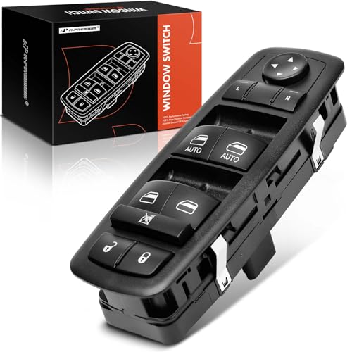 A-Premium 3 Pins + 0 Pins Master Power Window Switch Compatible with Dodge Grand Caravan 2012-2020, Chrysler Town & Country 2012-2016, Ram C/V 2012-2015, W/O Power Folding Mirrors, # 68110871AA