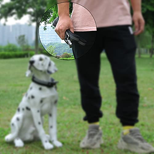 Reflective Nylon Dog Leash, Padded Handle Dogs Leashes for Walking,Training Lead for Large, Medium Dogs, 6FT, Black - Image 6