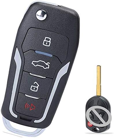 Keymall keyless Entry Replacement Car Key 315MHz 4D63 80 Bit Chip 4B Fob Remote for Ford C-MAX Escape F-350 Focus Transit Connect, OUCD6000022