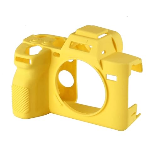 Stseetop Sony A7Iv Case, Silicone Rubber Protective Camera Body Skin Case Cover, Compatible With Sony A74 A7M4 A7Iv (Yellow) #TOP6