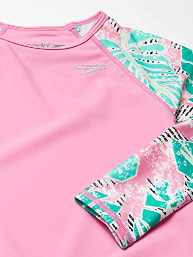 Image of Speedo Girl's Uv Swim Shirt Long Sleeve Rashguard Set