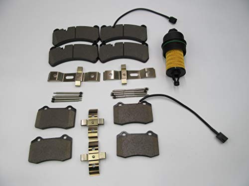 TopEuro replacement front & rear brake pads + oil filter for Maserati Ghibli Quattroporte #592 HIGH PERFORMANCE