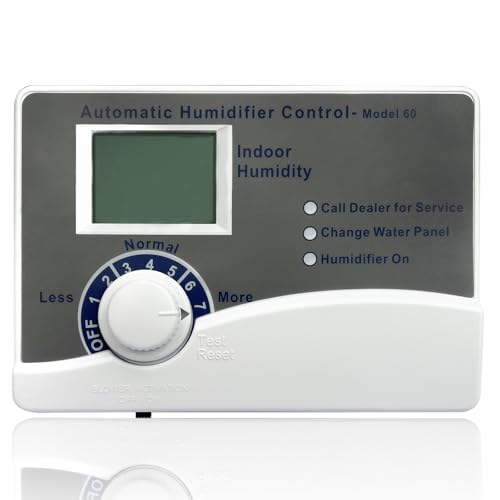 Image of Model 60 Digital Automatic Humidifier Controll Compatible with AprilAire 400 500 600 700 Series Whole-House Humidifiers with Outdoor Temperature Sensor, 24VAC