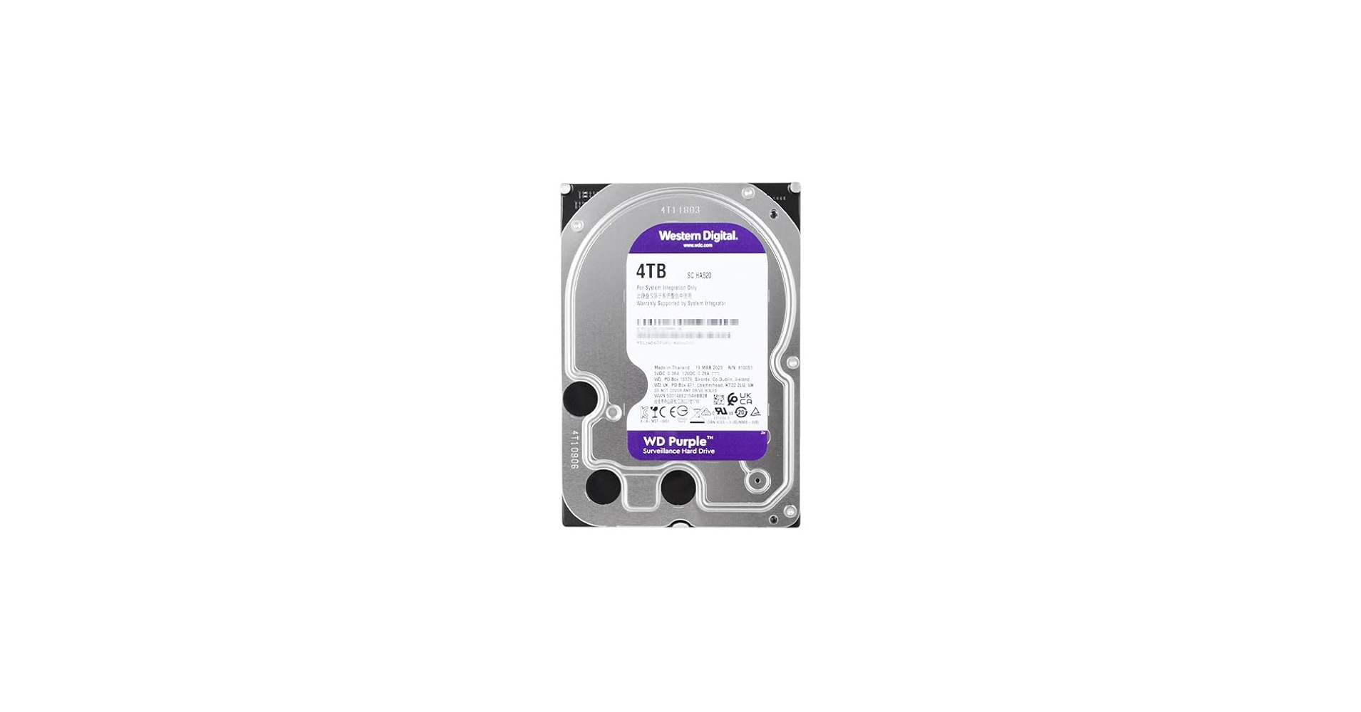WesternDigital製4TB HDD WD42PURZ[通電7時間] WesternDigital製4TB HDD WD42PURZ[通電7時間] - メルカリ