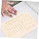 CAXUSD Holz-Braille-lernbrett für Blinde Menschen Braille Alphabet und Zahlentafel Pädagogisches Hilfsmittel für Erlernen von Braille Inklusive Buchstaben und Zahlen für Blinde Unterstützungsbedarfe
