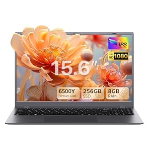 Computadora portátil de 15.6 pulgadas – Win 11 Laptops con procesador Pentium (hasta 3.4 GHz), 8 GB de RAM 256 GB SSD, pantalla FHD de 1080P, batería de larga duración, USB 3.2, tipo C