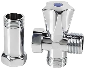 Knm Trade Kugelhahn Eckventil 3/4 Zoll Verchromt