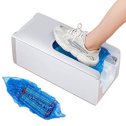 WWSZ Schuhabdeckungsmaschine Automatische,Tragbare Schuhabdeckungsspender Mit 90 Einweg-Schuhabdeckungen Perfekt Cover