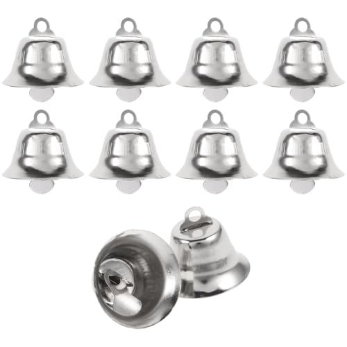 FOMIYES Accessoires de Cloche de Noël, Accessoires de Cloche d', Petite Cloche Métallique, Cloches Métalliques pour la Décoration du Sapin de Noël, Le Bricolage 20PCS (2,1 cm)