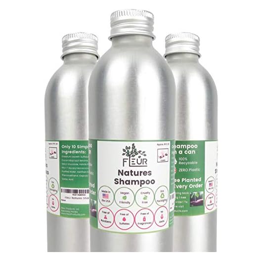 All Natural Eco Friendly Shampoo for Men, Women, & Kids - Sulfate Free, Vegan Friendly, Daily Shampoo - 8.0 oz