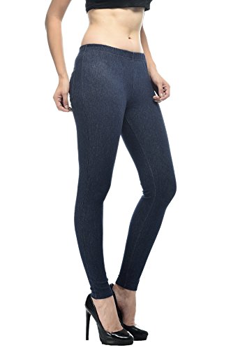 Image of Frenchtrendz Women's Slim Fit Mid Rise Stretchable Cotton Modal Spandex Jegging Pull On