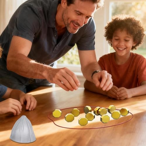 Ajedrez Magnético Portátil para Viajes y Camping con Piedras Magnéticas - Incluye Juego de Rompecabezas de Formas Geométricas Juego de Mesa Educativo de Estrategia y Damas para Niños de 9 a 14 Años - imagen 3