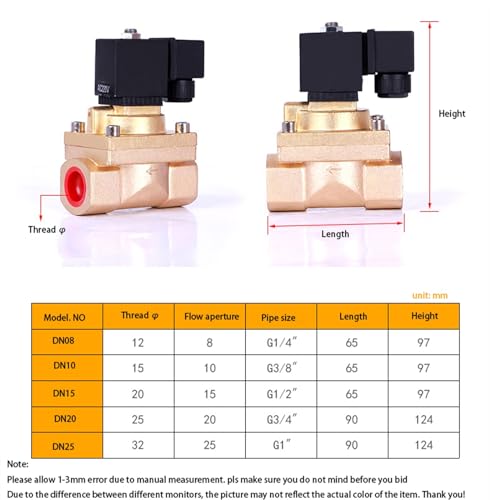 Électrovanne haute pression 1/2 laiton évite les surpressions 50 bars - 5