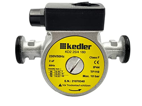 Kedler Umwälzpumpe 25-40 180 4 Meter DN 25 180 Edelstahl Welle Heizungspumpe Cover