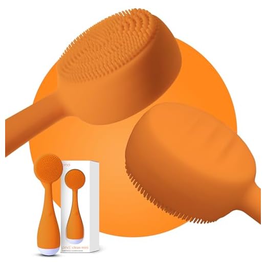 PMD Beauty Clean Mini - Smart Facial Cleansing Device with Silicone Brush & Anti-Aging Massager - Waterproof - SonicGlow Vibration Technology - Clear Pores and Blackheads - Lift,Firm,and Tone Skin