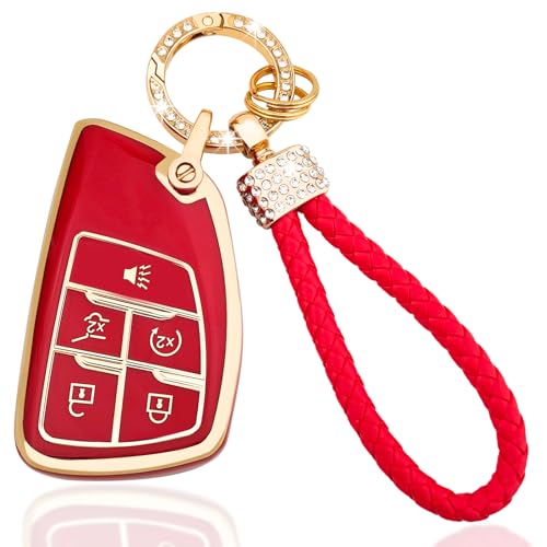 OLLEN Soft TPU Key Fob Cover, Fit for 2021-2025 2026