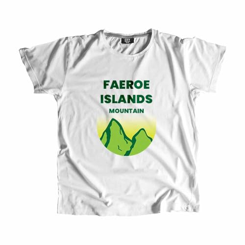 T-shirt FAEROE Islands Mountain anti-déformation blanc pour rester au frais