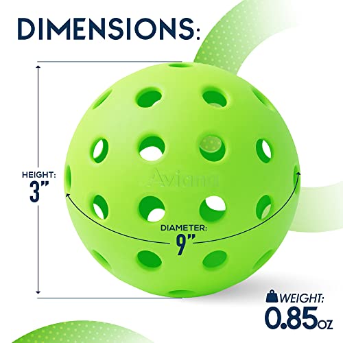 Pickleball Ball Set | Professional Usapa Approved For Sanctioned Tournament Play | 40 Holes & Specifically Designed For Outdoor Courts 6 Pack, Green (6 Pack, Green) #TOP2