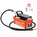 1,6L Lufthydraulikpumpe 700bar mit 2m Schlauch und Fußpedal, 0,8L/min (leer) 0,16L/min (belastet), inkl. Lufteinlass-Adapter & PTFE-Band