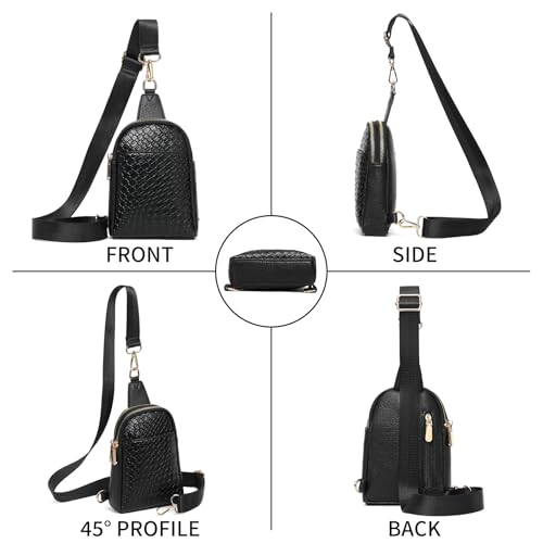 SENDEFN Small Sling Bag Crossbody Bags for Women Vegan Leather Cell Phone Cross Body Purse Fanny Packs Chest Bag for Women3