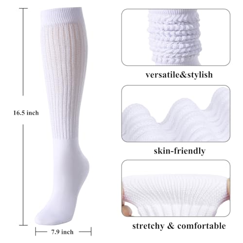 Zmart Slouchy Socks for Women - Pack of 4 Long Socks for Winter3