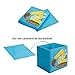 Ava & Kings Toddler Cube Storage Bins Shelf Fabric Drawers Container - Kids' Light Blue Construction Theme Toy Box Truck Organizer for Boys Girls - Fits 11x11 to 13x13 Cubical Shelves - Set of 4