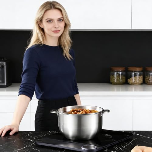 Recipiente de grasa inoxidable: evite goteos con su olla de 2 L 5