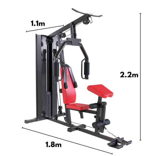 𝗕𝗘𝗦𝗧 𝗖𝗛𝗢𝗜𝗖𝗘 Multi Gym Cable Machine 90 KG Weight Stack Home Gym Station | Lat Pulldown, Pec Deck, Flies, Curls & More - Image 8