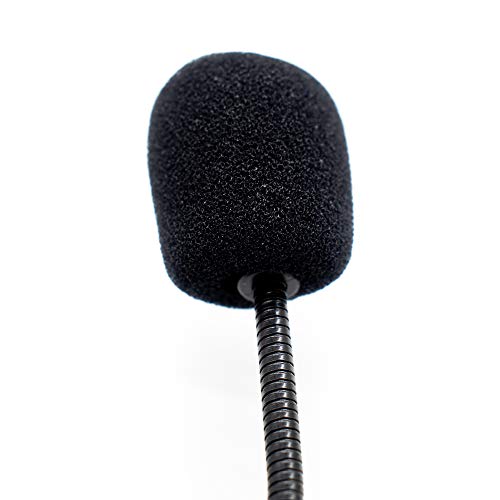 Auear 2 Pack Headset Microphone Flexible Wired Boom Standard 3.5Mm Connector Jack Black For Voice Amplifier Teachers Speakers Belt Pack Mic Systems Computer #TOP4