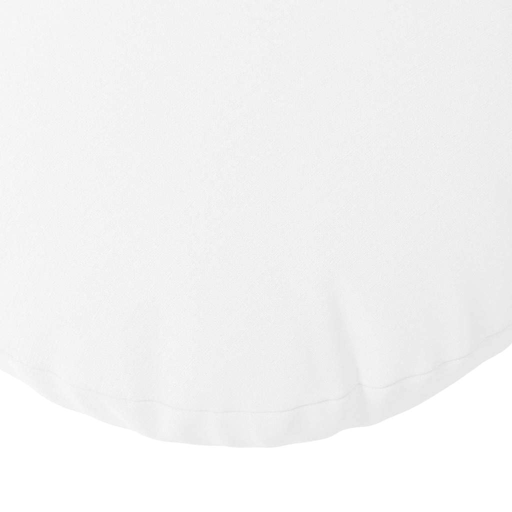 Juego de 2 cojines de asiento blancos, diámetro de 30 x 13 cm, tela con funda extraíble, lavable, ergonómica, antideslizante, ideal para comedor, oficina, balcón, silla de ruedas, cojines para