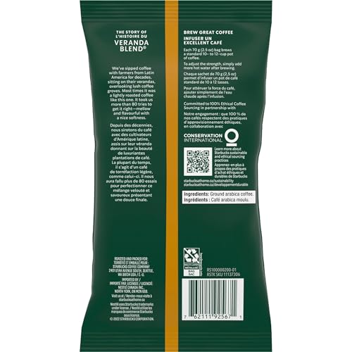 Starbucks SBK11020676 Premium Blonde Roast Ground Coffee, 2.5oz (Pack of 18) Packaging may vary - image 3