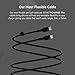 Belkin BoostCharge Flex Silicone USB-C to USB-C Charging Cable (2M/6.6FT) for iPhone 16, iPhone 16 Pro, Galaxy S25, S24, Pixel 9 & 8, Nintendo Switch 2 & More with Cable Clip - Black