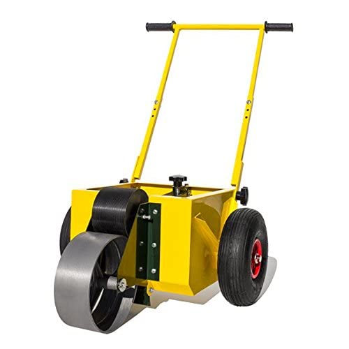 Stadiummax Wheel Transfer Line Marking Machine | Sports Pitches & Court Marking | Multiple Wheel Thicknesses & Optional Paint (4" Line Marking Machine, With 2.2Gal Tub Of Paint) #TOP1