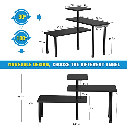 Jayrex Countertop Corner Shelf, 3 Tier Moveable Organizer For Bathroom Counter thumb #6