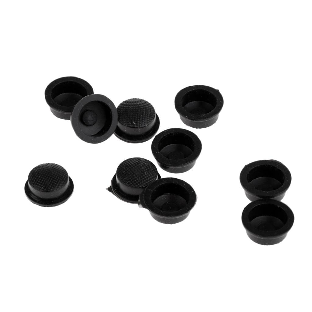 Meadawgs® 10pcs 18650 LED Flashlight Torch Lamp Light Tail Switch Button Cover Cap Black|Sporting Goods | Outdoor Sports | & |10 Pieces Button Cover-image-0