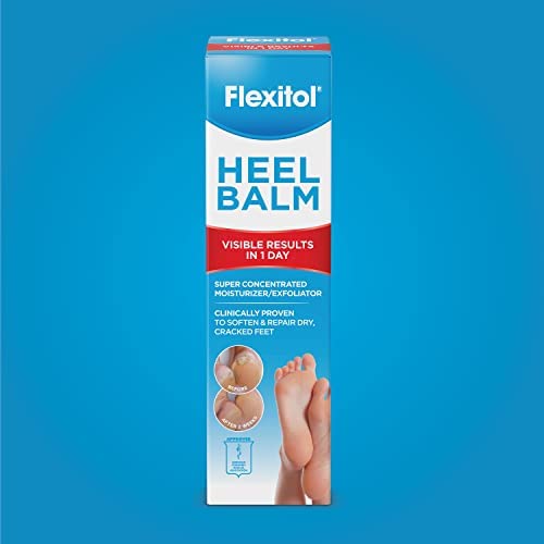 Flexitol Heel Balm, Rich Moisturizing & Exfoliating Foot Cream, 4 Oz Tube #TOP6