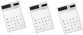 ABOOFAN 3Pcs Calculadora De Bateria Solar Calculadora De Solar Calculadora Solar Calculadora De Escritório Calculadora Movida A Energia Solar Calculadora Pequena Para Crianças