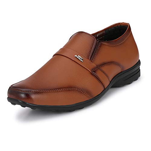 Image of Faux Leather Black Formal Shoes for Men
