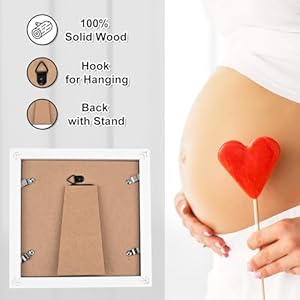 KINLINK Baby Sonogram Picture Frame, Love at First Sight Ultrasound Picture Frame, Pregnancy Gifts for Expecting Mom&Dad, Gender Reveal Party, Baby Keepsake Announcement (White) KINLINK Baby Sonogram Picture Frame Love at First Sight Ultrasound Picture Frame Pregnancy Gifts for Expecting MomDad Gender Reveal Party Baby Keepsake Announcement White