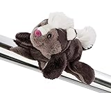 Auch das Stinktier Chiala Skunk gibt es als lustiges Magnettier. Das süße Stinktier mit der hellen Nase, dem dunklen Plüschfell und der wilden Haarfrisur kann überall an magnetischen Oberflächen befestigt werden.