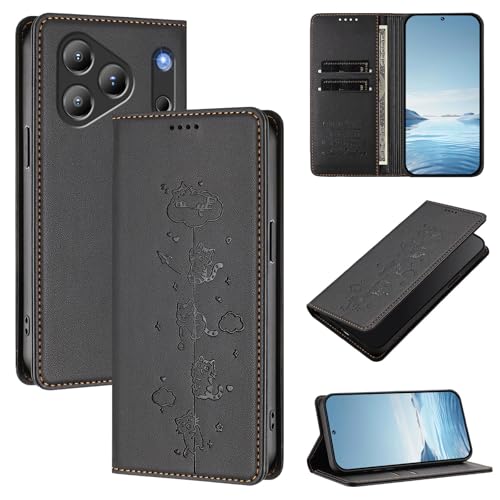 �X�}�z�P�[�X �Ή��@�� for Blackview Wave 7C �X�}�z�P�[�X�y�J�[�h�z���_�[�E�E�H���b�g�E�}�O�l�b�g�o�b�N���E�t���b�v�E�X�^���h�@�\�t���zBlack