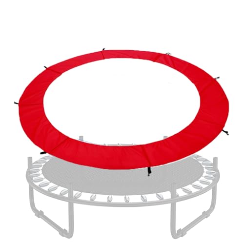 SUOGROLI Round Trampoline Cover Replacement Trampoline Accessories 6ft-16ft Resistant All-Weather Trampoline Safety Pad,16FT,Red