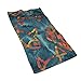 Produktbild tyui7 Farbige Fischhandtuch Gesichtstuch Badezimmer Küche Weiche Mikrofaser Strand Reisetuch 40x70cm für Pool Bad Spa Fitness Schwimmen