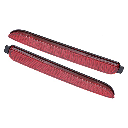 X AUTOHAUX 1 Pair Rear Left Right Bumper Reflector Light Cover for Toyota RAV4 2019-2021 for Lexus RC300 2016-2021 81920-08010 81910-08010 Red