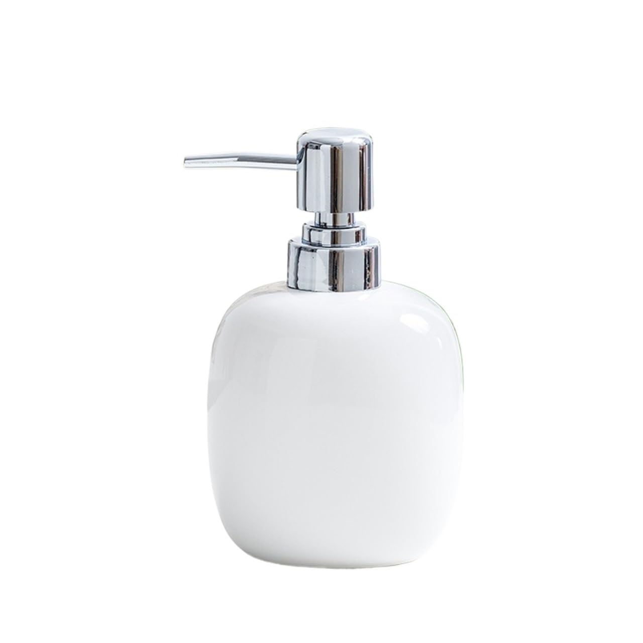 Empty Barthroom and Dish Soap Dispenser Ceramic For Kitchen Bathroom Washroom Decor for Counter(White3)