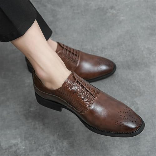 Men's Lace Up Dress Shoes Casual Business Oxford New Orthopedic Leather Shoes Comfortable Walking Shoes Office Loafers Work Flats3