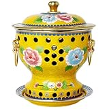 Small Hotpot Single Meal Alcohol Pot Enamel Pot Household Single Person Oil Fire Boiler Pure Copper Pot