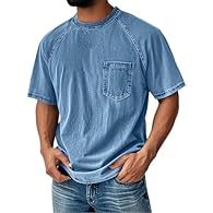 【Fabric】: Made of cotton and polyester fabric, this men's t-shirts features a soft, lightweight and breathable, ensuring all-day comfortable 【Matching】: Mens summer tops can be easily paired with jeans, shorts, trousers, sandals, trainers and other c...