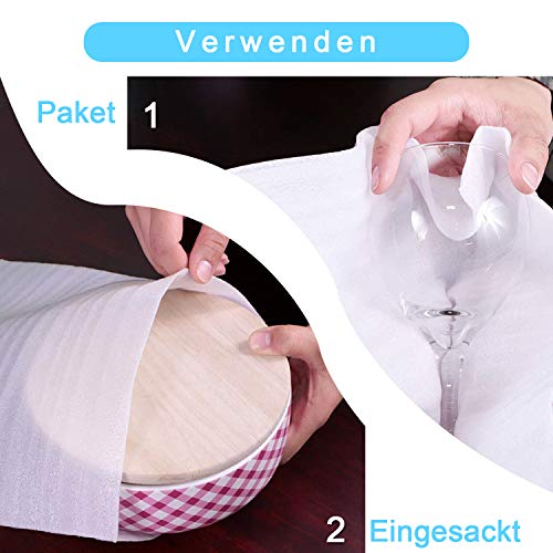 YYWEi 100Stk Schaumstoffverpackung Schaumfolie Verpackungsmaterial Verpackung Kissenschaumbeutel Luftpolsterfolie Schaum Beutel für Umzug Lagerung Umzugskartons